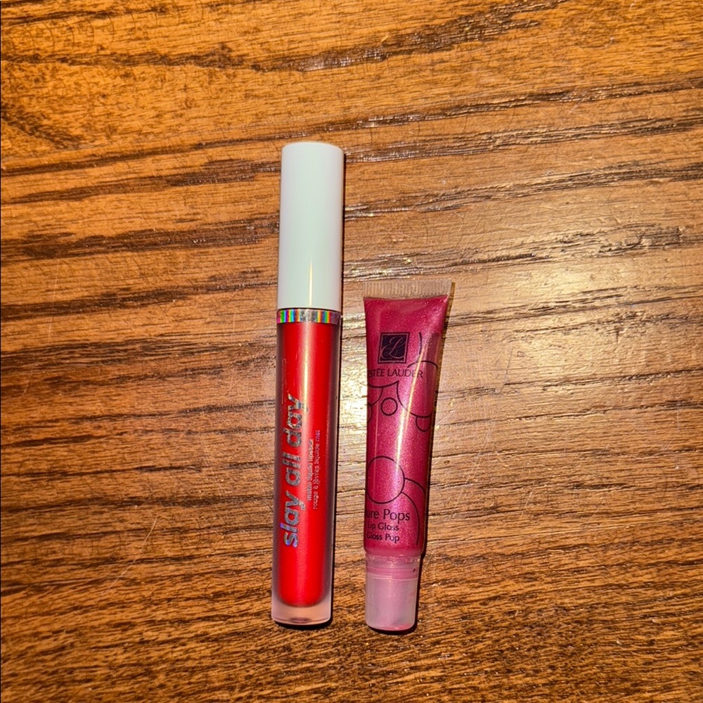 Estée Lauder Pure Pops Lip Gloss and Lottie London Matte Liquid Lipstick Bundle